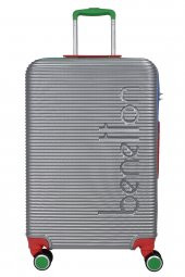 United Colors Of Benetton Lüx Abs 3lü Valiz Seti Gri BNT500 thumbnail 3