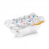 BabyJem Desenli Köpüklü Bebek Banyo Küvet Filesi 393 Beyaz - 3