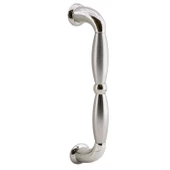 Zeplin Sürgülü Kapı Çekme Kolu Tutma Kulpu Kulbu Çelik Dış Kapı Tutamağı Nikel Saten Kulp 25.5 Cm thumbnail 5