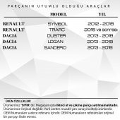 Renault Symbol, Trafic, Dacia Duster,Logan için Anahtar Buton Lastiği - 2