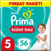 Prima Külot Bebek Bezi Fırsat Paketi 5 Beden 56 Adet thumbnail 2