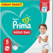 Prima Külot Bebek Bezi Fırsat Paketi 5 Beden 56 Adet thumbnail 3