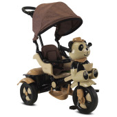 Babyhope 127 Little Panda Kahverengi Üç Tekerlekli Bisiklet - 1