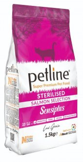 Petline S. P. Yetişkin Kedi Maması Kısırlaştırılmış Somonlu 1.5 Kg  (Sensiplus) - 1