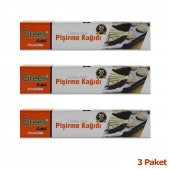 Green Cuki Yağlı Fırın Tepsi Pişirme Kızartma Kağıdı - 37 Cm. x 50 Metre - 3 Kutu - 2