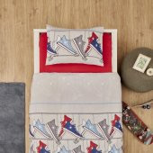 Karaca Home Nevresim Takımı %100 Pamuk Tek Kişilik Young Barton (Fitted) - 1