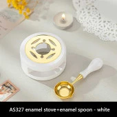 Davetiye Mum Mühürü Uygulama Seti Beyaz Renk 1004 Ay Kedi thumbnail 10