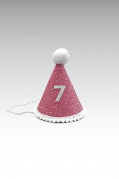 Pembe Mini Simli  Ponpon Şapka 7 Ay - 1