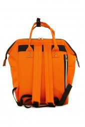 Bagmori Turuncu Metal Ağızlı Sırt Çantası thumbnail 4