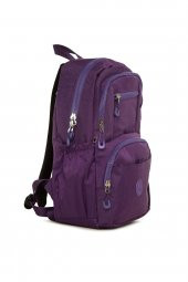 Bagmori Mor Oturtma Çok Cepli Logolu Paraşüt Sırt Çantası thumbnail 2