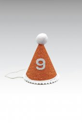 Turuncu Mini Simli Ponpon Şapka 9 Ay thumbnail 1