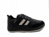 Cobra 0011 Siyah Garson Cilt Erkek Çocuk Spor Ayakkabı - 1