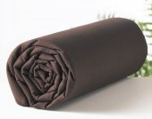Makiteks 100 Pamuklu Kahve 200x200+2(50x70) Battal Boy Lastikli Çarşaf - 1