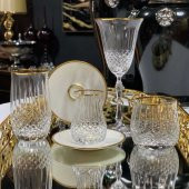 Canba Okinowa Altın 61 Parça Kristal Bardak Takımı GLZ200 OKINAWA ALT thumbnail 5