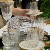 Canba Okinowa Altın 61 Parça Kristal Bardak Takımı GLZ200 OKINAWA ALT thumbnail 6