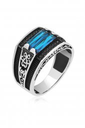 2 Sıra Parliament Baget Taşlı 925 Gümüş Erkek Yüzük thumbnail 2