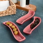 Keramika Gül Kurusu İvory Zeytinlik 3 Adet 18 Cm - 1