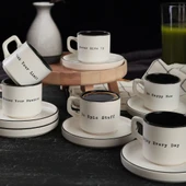 Keramika Keraart Motto Stackable Çay Takımı 12 Parça 6 Kişilik - 3
