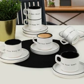 Keramika Keraart Motto Stackable Çay Takımı 12 Parça 6 Kişilik - 1