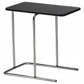 Metal Yan Sehpa, Siyah Renk MeridyenDukkan 50x30 cm Koltuk Yanı Sehpa - 1