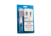 S-link SLX-375 1m Micro Usb Kablo 3 in 1 Set Temizleme Sprey + Micro Fiber Bez - 3
