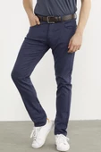 Kot Görünümlü Beş Cep Pantolon - Lacivert - 4