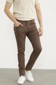 Kot Görünümlü Beş Cep Pantolon - Bej - 4
