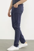 Kot Görünümlü Beş Cep Pantolon - Lacivert - 5