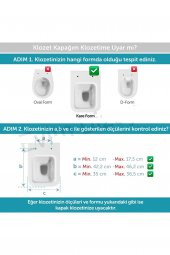 Kare Uyumlu Yavaş Kapanır Klozet Kapağı Kırılmaz Plastik Sök Tak Özellikli Thermoplast - 4