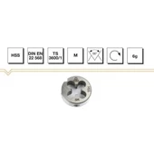 MTE HSS DIN223/B  M10X1,5  METRİK NORMAL VİDALI PAFTA LOKMASI - 1