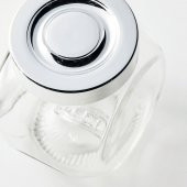 4 Adet Baharat Kavanozu MeridyenDukkan Cam-Gümüş Kapak 15 cl Cam Kavanoz - 4