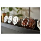 4 Adet Baharat Kavanozu MeridyenDukkan Cam-Gümüş Kapak 15 cl Cam Kavanoz - 6