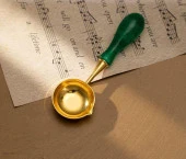 Davetiye Mum Mühürü Uygulama Seti El Yapımı Akrilik Yeşil Renk thumbnail 7