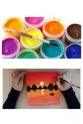 Guaj Boya 6 Renk x 20 Ml Su Bazlı Tüp 1 Paket Heroes Guaj Boya Seti Şişe İçerisinde 6 lı Okul Hobi - 3