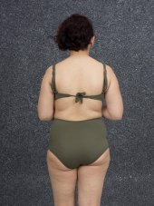 Truva Xxl Büyük Beden Kadın Giyim Yüksek Bel Bikini Renkli B010 - 4