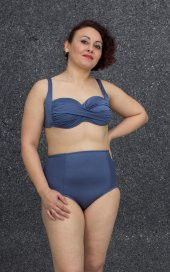 Truva Xxl Büyük Beden Kadın Giyim Yüksek Bel Bikini Renkli B010 - 10