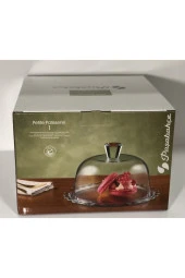 Patisserie Kek Fanusu Cam Kapaklı Sunum Tabağı ( 96874 ) - 2