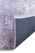Frenda Home Modern Yıkanabilir Pamuk Taban Halı  KAHVE 100X300 - 5