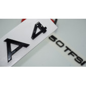 Audi A4 50 TFSi Parlak Siyah ABS 3M 3D Bagaj Yazı Logo Orjinal Ürün thumbnail 1