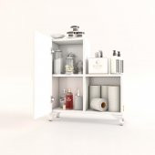 Kenzlife banyo dolabı alevmdf byz  100 mdf full mdf ofis hazır mutfak kiler banyo kitaplık arkalıklı - 2