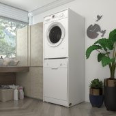Kenzlife çamaşır-bulaşık makinesi dolabı boryamdf byz 180*70*60  100 mdf full mdf banyo kapaksız arkalıksız - 1