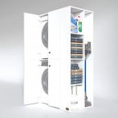 Kenzlife çamaşır-kurutma makinesi dolabı kapaklı fokamdf byz 18009060  100 mdf full mdf banyo arkalıksız - 2
