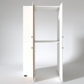 Kenzlife çamaşır-kurutma makinesi dolabı kapaklı fokamdf sol byz 180*090*60  100 mdf full mdf banyo arkalıksız - 3