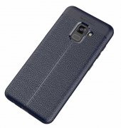 Samsung Galaxy A8 Plus 2018 Kılıf Focus Derili Kamera Korumalı Silikon Kılıf - 1