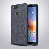Huawei Honor 7X Kılıf Focus Derili Kamera Korumalı Silikon Kılıf - 1