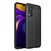 Vivo V21 Kılıf Focus Derili Kamera Korumalı Silikon Kılıf - 2