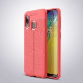 Samsung Galaxy A20 Kılıf Focus Derili Kamera Korumalı Silikon Kılıf - 3