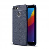 Huawei Y7 2018 Kılıf Focus Derili Kamera Korumalı Silikon Kılıf - 1