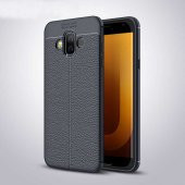 Samsung Galaxy J7 Duo Kılıf Focus Derili Kamera Korumalı Silikon Kılıf - 1