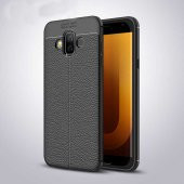Samsung Galaxy J7 Duo Kılıf Focus Derili Kamera Korumalı Silikon Kılıf - 2